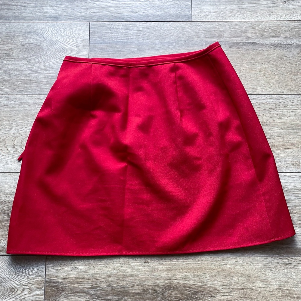 Le Chateau Vintage Wrap Mini Skirt Size Small - Picture 4 of 7